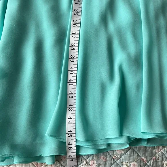 Vintage Tricoville London Blue Midi Dress Size 6 Sleveless Turquoise - Picture 8 of 16